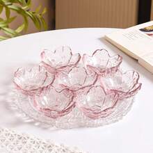 Elegant Cherry Blossom Infusion Bowl Set, Small Plastic Sauce Dish Suitable For Soy Sauce, Vinegar, Seasonings And Appetizers - Multicolor - View 2