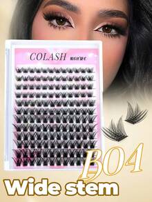 Bộ mi giả Colash 144/168/140 sợi, thiết kế thân dày, mềm mại, dễ gắn, không bị cong, phù hợp cho các bữa tiệc, dã ngoại, quà tặng học sinh, ký túc xá, kiểu dáng tự nhiên và giúp mi dài hơn. - C - Xem 9