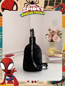 1 Pezzo Borsa a tracolla con motivo di Spider-Man ufficialmente concesso in licenza Marvel, borsa a tracolla casual da uomo, borsa leggera con cinghia regolabile, portamonete a fumetti, ideale per uomini, ragazzi, fan giovani, studenti, perfetta per l'uso quotidiano a scuola, attività all'aperto, visite a parchi a tema, viaggi, comoda per contenere spuntino - VHF52229-S - Visualizzare 8