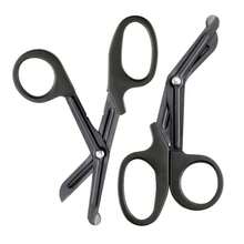 1 Pair 6 Inch High-Quality Stainless Steel Rescue Scissors, Medical Emergency Shears, Bandage Scissors, Non-Stick Coated Blades, Coated Trauma Shears, Multipurpose For Outdoor Camping, Hiking, Wilderness Survival, Suitable For Nurses, EMTs, Households - Gauze Scissors - View 3