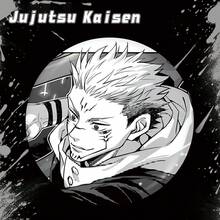 Jujutsu Kaisen 1枚五条悟、夏油、惠、宿傩、东治、悠太双面珐琅徽章，动漫周边，情侣装饰，学生背包装饰，包包挂饰，送朋友的礼物，动漫情侣装扮，万圣节，节日礼物，角色扮演 - 多色 - 查看 7