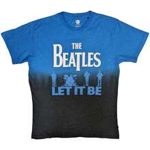 The Beatles Let It Be Split Dip Dye Tee - Grey - View 4