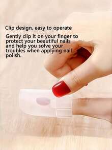 Nail Art ToolsJapanese-Style Nail Polish Protective Case, Household Nail Scratch Prevention Nail Care Tool, Transparent Nail Protective Case.Nail Supplies, Nail Tools, Nail Art Tools, Back-To-School Season, Nail Art, Nail Tools (Suitable For False Nails) - Multicolor - View 9