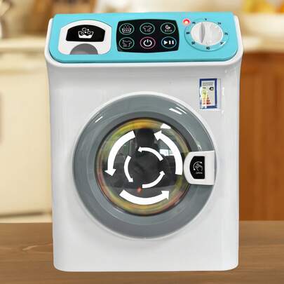 Máy giặt đồ chơi trẻ em, đồ chơi nhập vai có đèn và âm thanh, mô phỏng quá trình giặt giũ, đồ chơi gia dụng, trò chơi nhập vai, đồ chơi giáo dục cho bé trai và bé gái, quà tặng sinh nhật, đồ chơi gia dụng mini chân thực, đồ chơi cho bé sơ sinh, đồ chơi cho bé gái, trò chơi trẻ em, đồ chơi cho trẻ mới biết đi