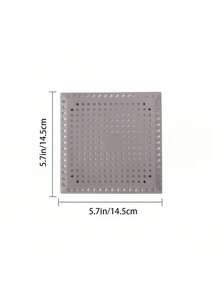 2 piezas/1 pieza Cubierta de drenaje cuadrada, atrapapelos, cubierta protectora para desagüe de baño y cocina - A - Ver 7