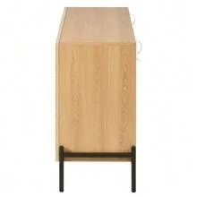 Modern Sideboard With Geometric Structure, Double Doors, Medium Drawer, Ample Storage Space, Multifunctional Storage Cabinet For Living/Dining Room - 卡其色 - 查看 8