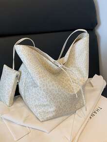 尼龙手提包 女士新款春夏复古大容量时尚豹纹单肩包 - 彩色 - 查看 6