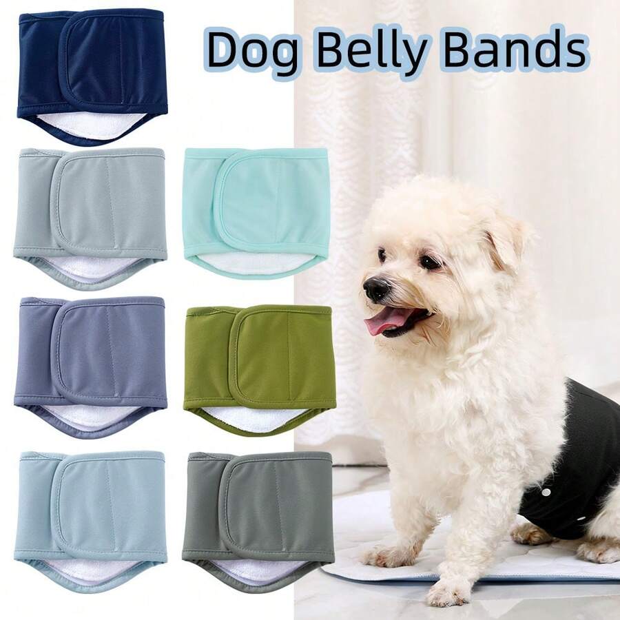 2条装可重复使用可水洗狗狗尿布，可拆卸防漏，透气宠物卫生裤，适用于宠物术后恢复、如厕训练、长途旅行、宠物寄养。