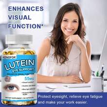 Bunkell Eye Health  Softgels - WIth Zeaxanthin 55mg Supplement - Supports Normal Retinal Cell Function, Retina, Lens & Macula Health - 120 Softgels - 1 Bottle - View 4