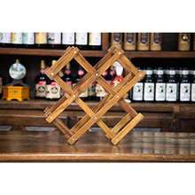 Hogare Cava de Madera de parota Plegable Porta Botellas para vinos Diseño Moderno y Elegante Útil y práctica Mueble para Botellas Acabados Finos Resistente Capacidad 6 Botellas - Parotta - Ver 2