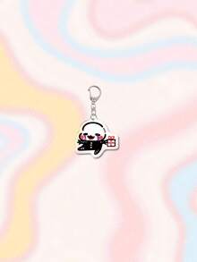 1pc Acrylic Cute Toy Bear Theme Keychain Pendant, Backpack Decor/Bag Accessory/Schoolbag Accessory/Wallet Pendant, Gift For Friends - Multicolor - View 16