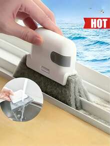 1 Set Multi-Functional Door & Window Track Cleaning Brushes, Handheld Crevice Brush, Groove Cleaning Brush, Window Slot Cleaning Brush, Easily Clean Window Tracks, Crevices, Dust, Hard-To-Reach Corners, Dust-Free - Multicolor - View 2