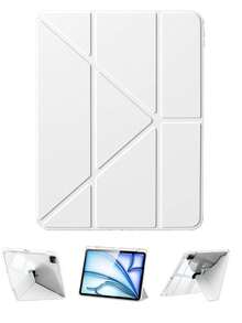 纤薄时尚透明保护壳，带笔槽和多角度Y型支架，适用于第十代10.9英寸（2022年）、第十一代11英寸（2025年）、Air 4/5代、Pro（2020/2021/2022/2024年） - 彩色 - 查看 171