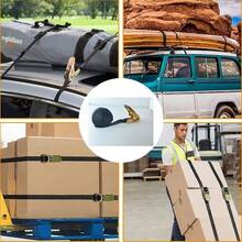 棘轮式捆绑带，无钩捆绑带，带卡车固定式收卷器，加厚型固定式货舱顶棚紧固器 - A - 查看 4