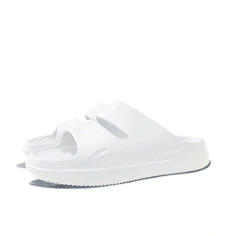 LI-NING Unisex Soft Cloud Slide Sandals | Waterproof Non-Slip Two Strap Slippers for Beach, Pool & Daily Wear AGAV017 - 白色 - 查看 1