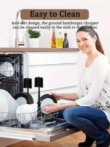 Heat-Resistant Nylon Non-Stick Meat Chopper And Potato Masher - Suitable For Mincing Meat, Salad Mixing And Home Cooking - Multicolor - View 5