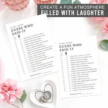 Who Bride Or Groom Bridal Shower Game, Funny Bride Or Groom Printable Engagement Party Game, He Said She Said Game - View 5