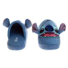 Disney Lilo & Stitch Girls' Slippers Plush, Warm, And Soft House Shoes (Little Kid Sizes 11-12 / Big Kid Sizes 13-5) - Màu xanh lam - Xem 4
