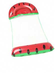 1个充气菠萝漂浮床，水果系列成人可折叠吊床漂浮垫，沙滩必备游泳游戏 - 彩色 - 查看 9