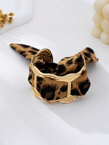 1pc Exaggerated Leopard Print Scarf Bracelet For Women - Multicolor - View 3