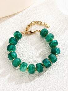 1件迷人波西米亚风树脂算盘手链 时尚首饰 夏季首饰 海滩度假配饰 - 1pc - 查看 5