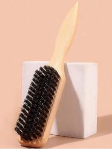 1pc Unisex Boar Bristle Smooth Comb, Beard Brush, Frizz Control Comb, Fluffy Wooden Handle Comb, Detangling Comb, Hairline Control, Sleek Ponytail Comb - With Wide Tapered Tail Detangler And Smoothing Comb, Convenient Parting, Styling, Polishing And Smoothing Hair, Creating Frizz-Free Hairstyles, Suitable For Men And Women, Recommended As A Christmas Gift - Multicolor - View 10