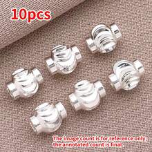 10 hạt xoắn ốc mạ đồng 18K và bạc dày, sang trọng, kích thước 4/5/6mm – Phụ kiện DIY cao cấp cho đám cưới, tiệc tùng và trang phục hàng ngày. - Nhiều màu - Xem 16