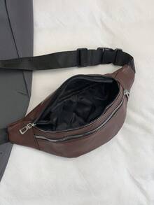 Women's Fashionable Casual Waist Bag - Burgundy - View 4