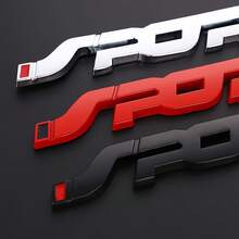 Metal 3D Logo Stickers, Suitable For Cars, With Sports Emblems, Used For Trunks And Fenders - màu đen - Xem 9