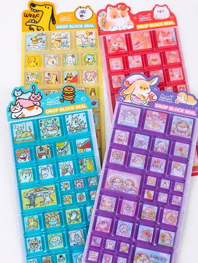 Cute Animal 3D Block Stickers, Craft Decoration Stickers, Reward Stickers, Cartoon Stickers, Doodle Stickers, Reusable 3D Stickers Perfect For Sticker Books. Perfect For Scrapbooks, Stationery Decoration, School Supplies, Craft Stickers, And Diary Decoration.