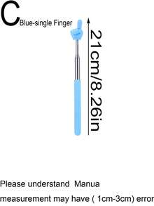 Retractable Finger Reading Pointer, Stainless Steel & Plastic Extendable Pointer For Children, Teachers, 1st Grade Reading - Multicolor - View 9