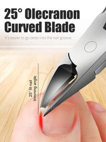 1pc Nail Clipper, Ingrown Toenail Correction Pliers, Dead Skin Trimmer, Nail Clipper, Paronychia Trimming Tool, Foot And Hand Care Manicure Pedicure Tool - Multicolor - View 2