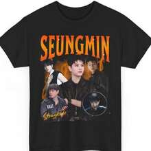 T-Shirt_ Retro 90s Kpop Tee - 黑色 - 查看 1