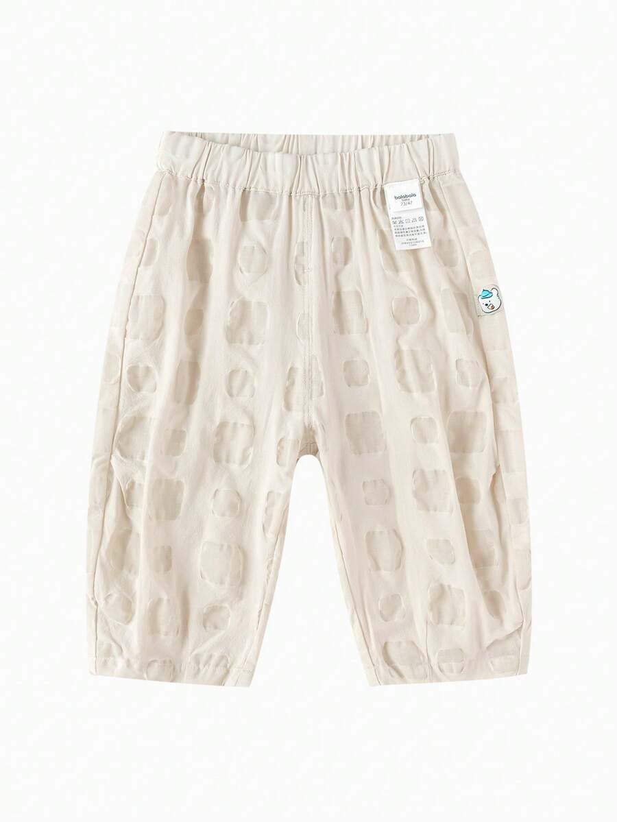 Balabala Baby Summer Anti-Mosquito Pants 2026 Soft Breathable Lightweight Cute Pants - Cream Card - View 1