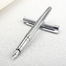 Luxury Silver Metal Fountain Pen, Professional Executive Writing Pen For Office, Business Signature, And Gift Giving - F0.5MM - View 10