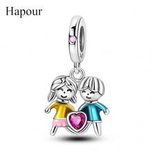 925 Sterling Silver Heart-Shaped Beaded Pendant, Matching Bracelet & Necklace Set, Elegant Jewelry Gift For Wife Anniversary - Silver - View 1
