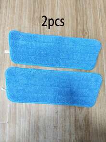 1/2/4pcs Ultra-Fine Fiber Flat Mop Replacement Pads, Braided Cloth Spray Mop Heads With Hook & Loop - Trapezoidal Mop - View 11