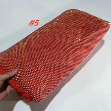 2026 高品质非洲石纹蕾丝面料，尼日利亚法式镶钻蕾丝面料，适合非洲婚礼派对礼服 - A - 查看 8