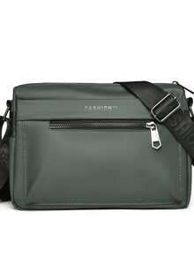 1pc New Men's Casual Sling Bag, Simple Business Travel Shoulder Bag, Outdoor Crossbody Bag, Commute Small Messenger Bag - Multicolor - View 16