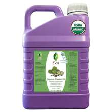 SVA Castor Seed Oil Organic - 32 Fl Oz U2013 100% Natural Cold Pressed Organic Castor Oil - For Face, Skin Care, Hair Care, Scalp Massage &Amp; Body Massage - ColorK - 查看 1