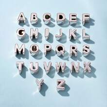 5Pcs Acrylic Beads Letter Beads DIY Keychain Phone Chain Jewelry Making Supplies - Alphabet Beads - View 2