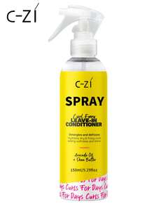 C-ZI 卷发增强喷雾，150毫升/5.29液盎司，抚平毛躁，滋养秀发，增强光泽 - 150ml - 查看 9