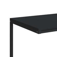 CROISSANCE Tavolino con Ruote Nero 55x35x70 cm in Legno Multistrato - nero - Visualizzare 8