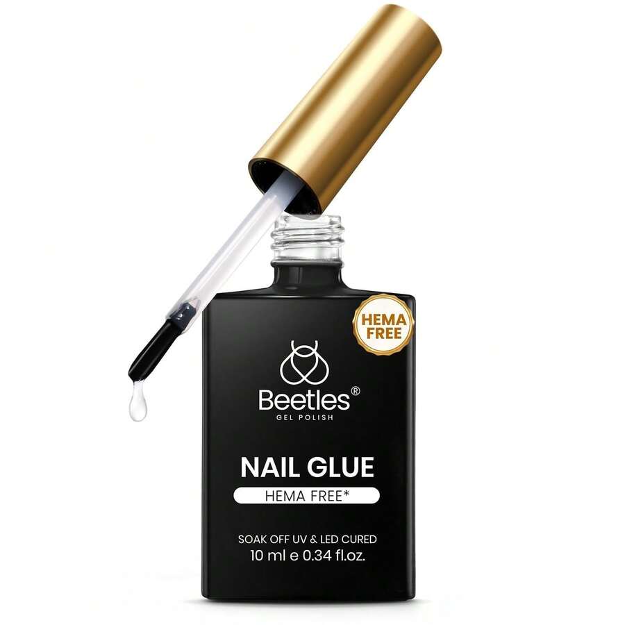 Beetles HEMA-Free Nail Tips Glue Kit, All-In-One Nail Extension Kit For Press On False Nails, DIY Salon Manicure At Home - 1Pcs 10Ml Hema-free Nail Glue Gel - View 1