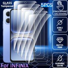 防震钢化玻璃手机屏幕保护膜 5 片装，兼容多种型号，高清钢化玻璃膜，9H 硬度，兼容手机壳，易于安装，防刮花，无气泡，全覆盖，春季礼物 - 無色 - 查看 98