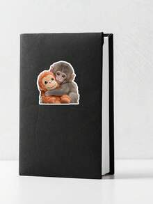 Viral Baby Monkey Sticker - Punch The Monkey Cute Decal For Water Bottles And Laptops - Famous Zoo Monkey - EmotionalSupport Animal Sticker - Multicolor - View 5