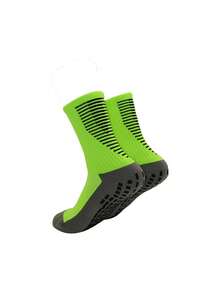 男女通用防滑硅胶足球/运动中筒袜，防滑设计 - 彩色 - 查看 14