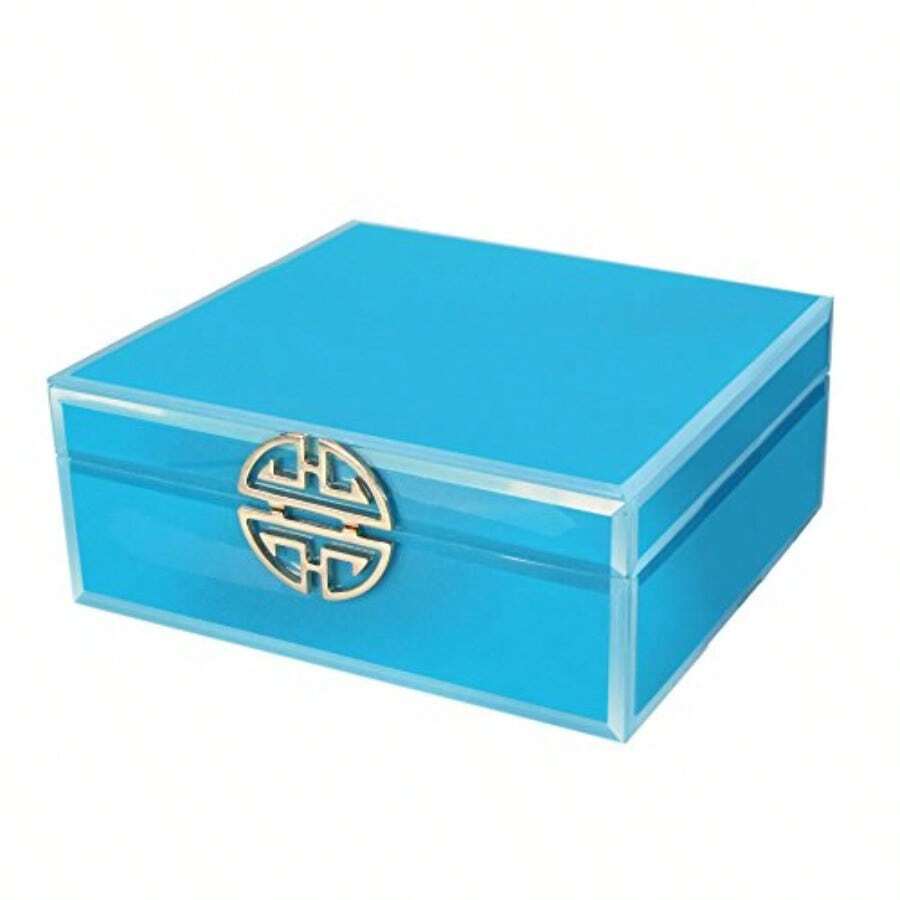 American Atelier 1280031 1280031 Jewelry Box with Clasp Teal - Verde azulado - Ver 1