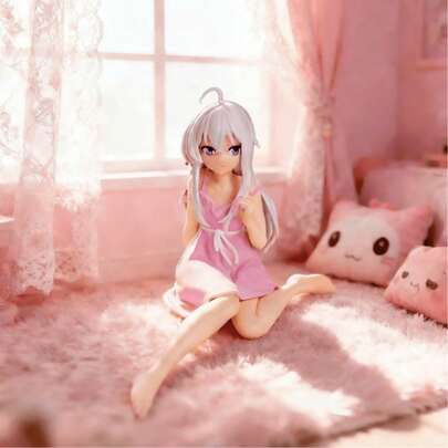 1个动漫少女睡眠手办雕像，动漫模型收藏品，适合作为女孩游戏角色桌面摆件，奢华家居装饰