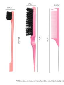 Flashmoment 4-In-1 Hair Styling Set: Hair Brush, Flyaway Brush, Hair Straightener, Hair Styling Tools. Quick Styling, Smooth & Frizz-Free Hair, Portable Hair Straightener - Black - View 6